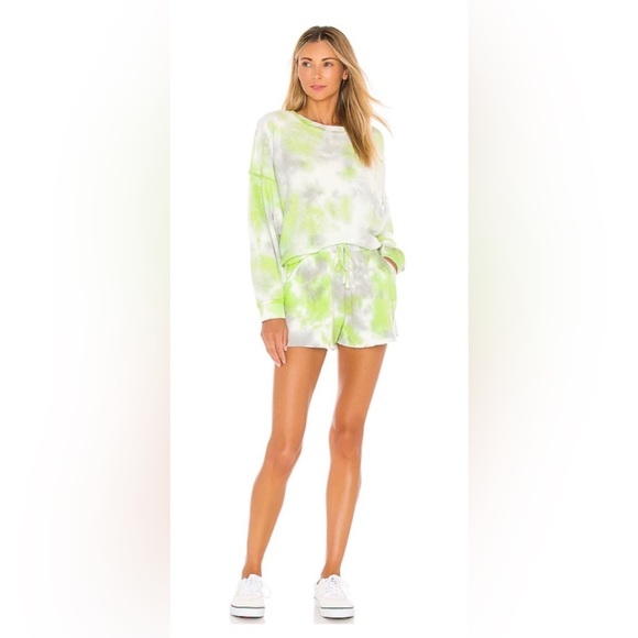 Free People Tops - Free People NWT Medium Kelly Washed Full Set in Citron and Grey